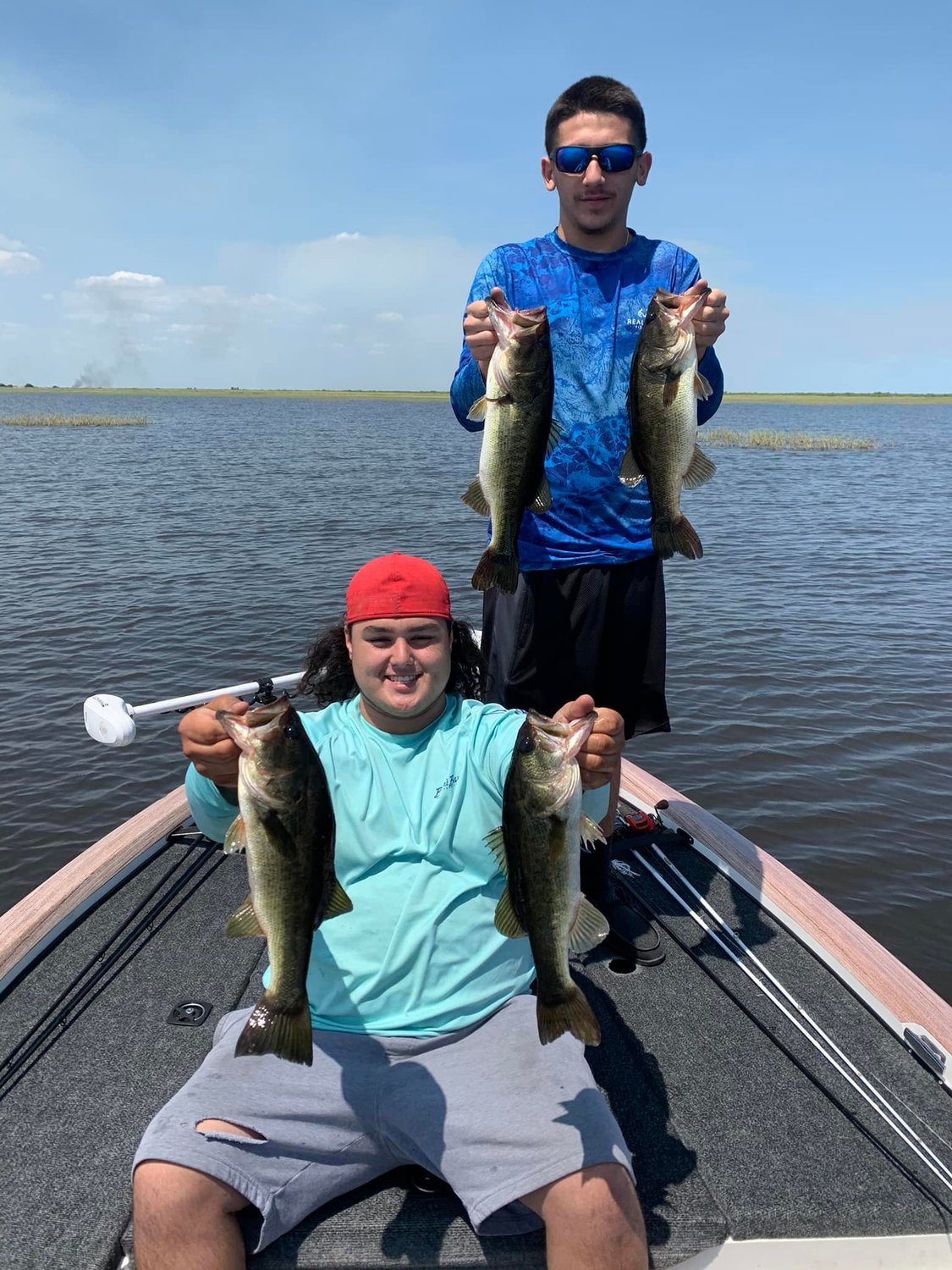 High school anglers Hunter Turner and Felix
Flores
